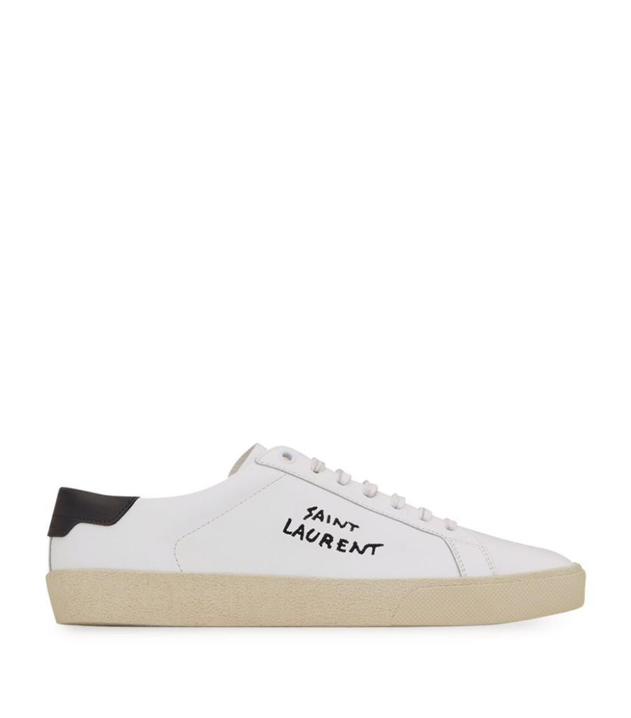 商品Yves Saint Laurent|Leather Court Classic Low-Top Sneakers,价格¥4073,第1张图片