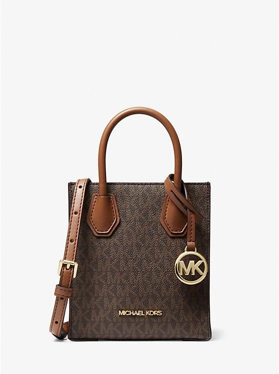 商品Michael Kors|Mercer Extra-Small Logo and Leather Crossbody Bag,价格¥582,第1张图片