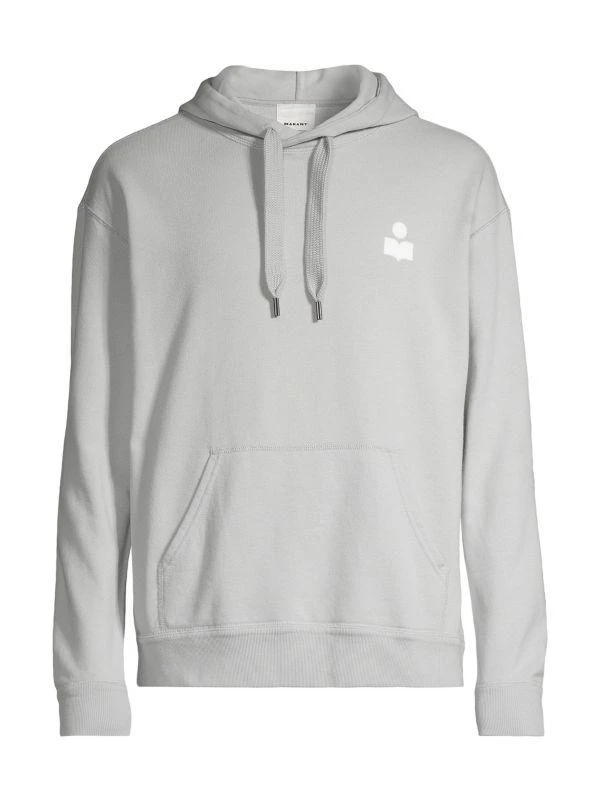 商品Isabel Marant|Malek Logo Cotton-Blend Hoodie,价格¥1345,第5张图片详细描述