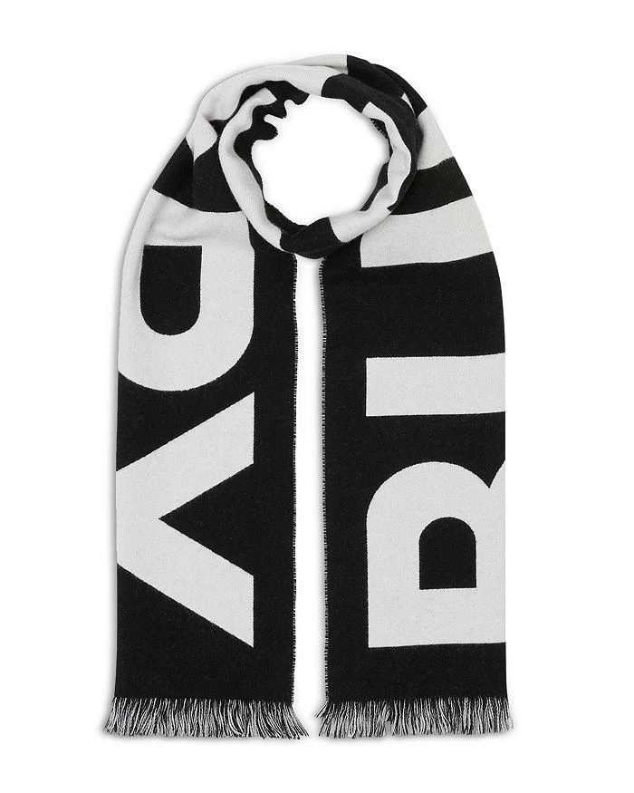 Logo Organic Wool Jacquard Scarf 商品