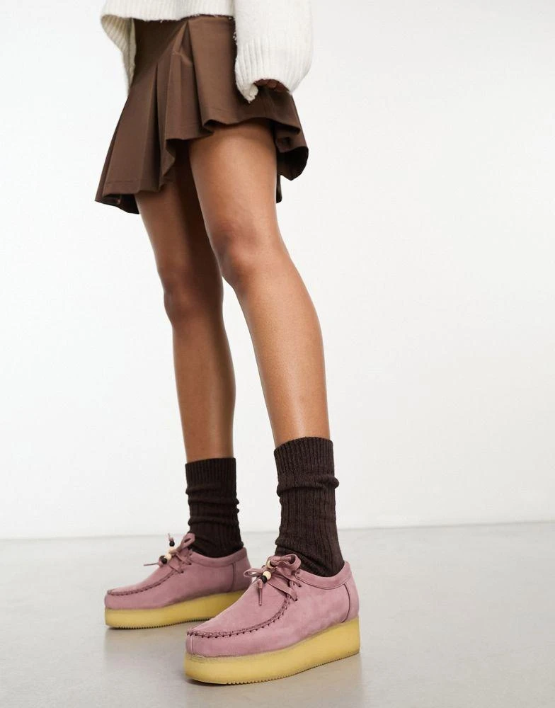 商品Clarks|Clarks Originals Wallabee shoes in dusty pink,价格¥808,第3张图片详细描述