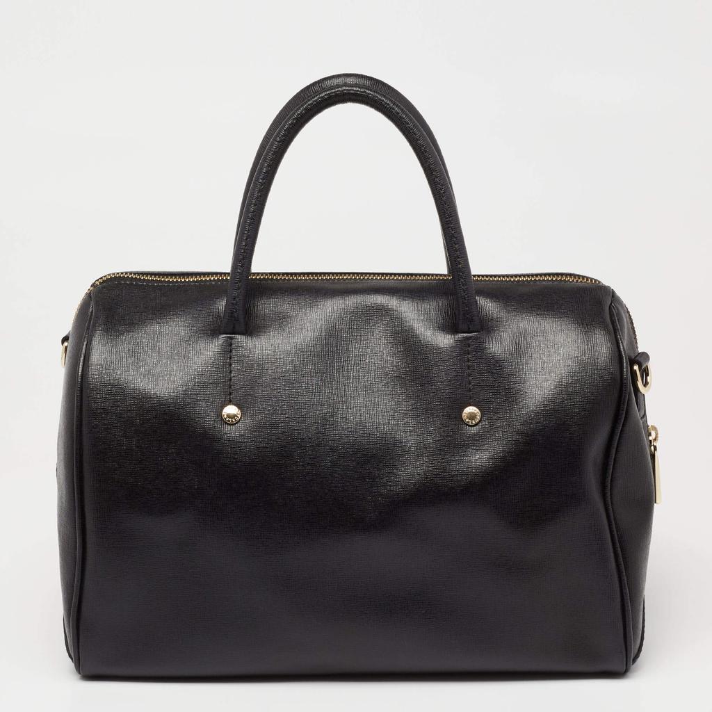 Furla Black Leather Medium Boston Bag商品第4张图片规格展示