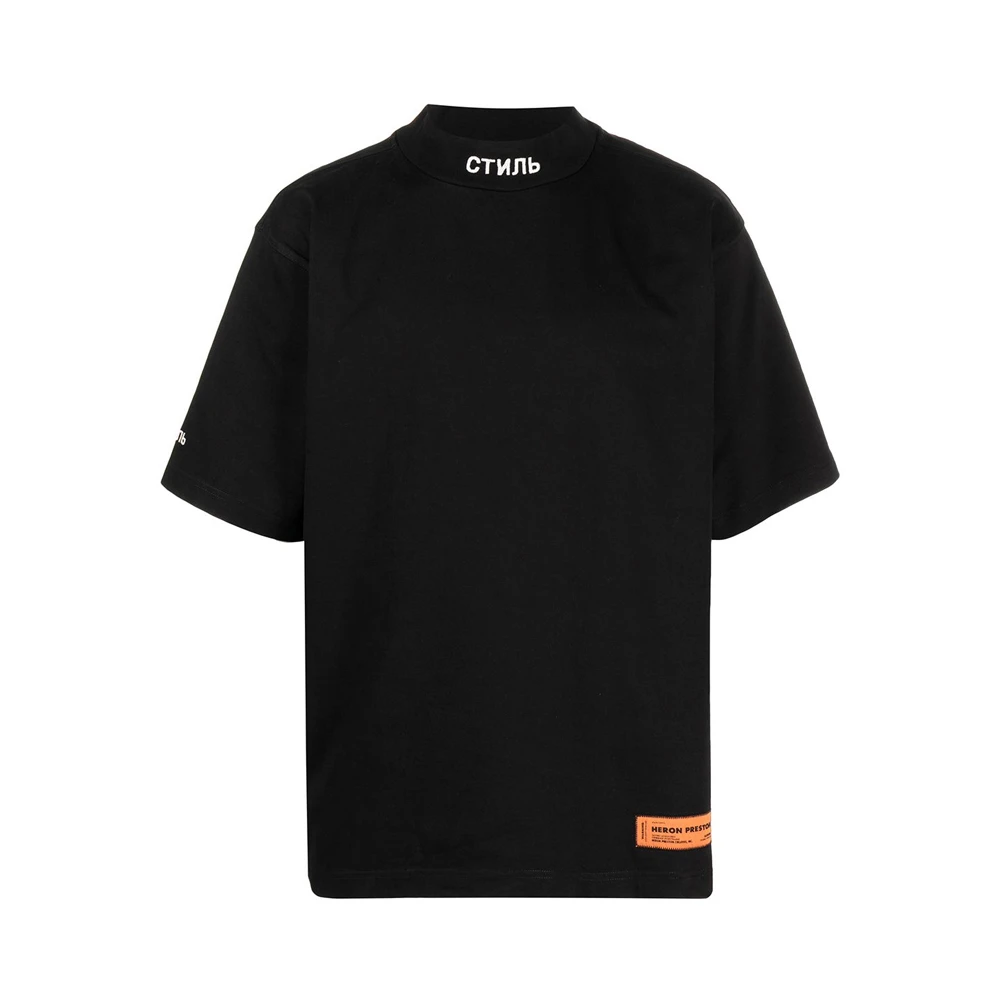 商品Heron Preston|HERON PRESTON 黑色男士T恤 HMAA021R21JER001-1001,价格¥932,第1张图片