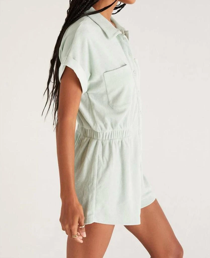 商品Z Supply|Coyote Terry Romper In Jadeite,价格¥336,第3张图片详细描述
