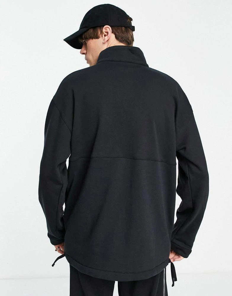 商品Adidas|adidas Originals RYV over head sweatshirt in black with fabric contrast panel,价格¥590,第2张图片详细描述