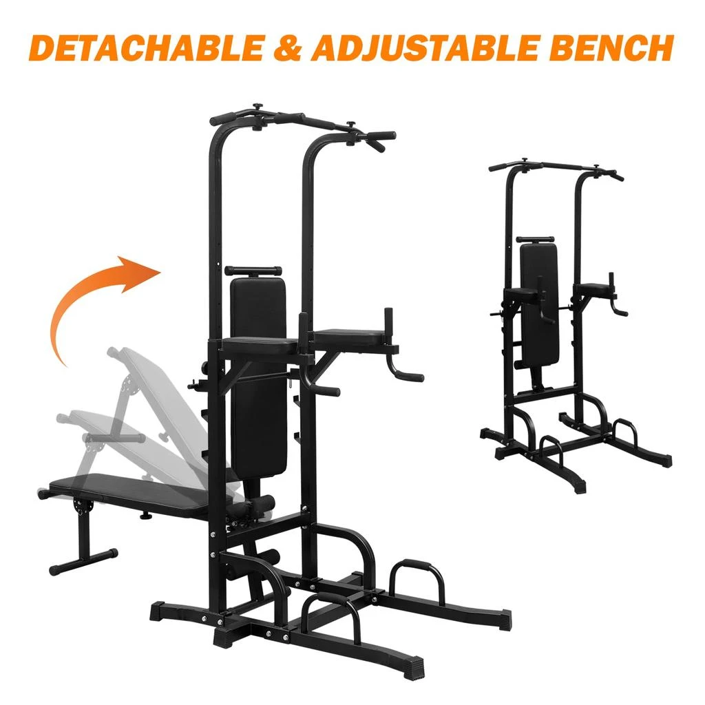 商品Streamdale Furniture|Streamdale Multifunctional Power Tower with Bench for Total Body Workout,价格¥2669,第5张图片详细描述