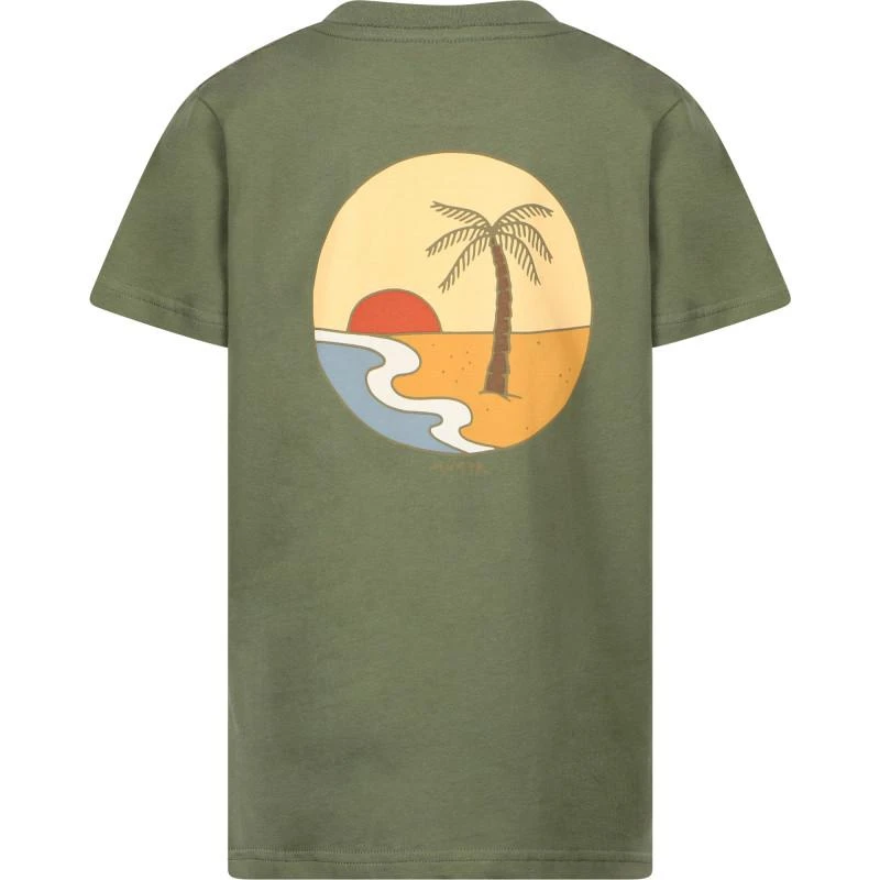 商品Munster|Palm beach logo t shirt in khaki,价格¥325,第2张图片详细描述