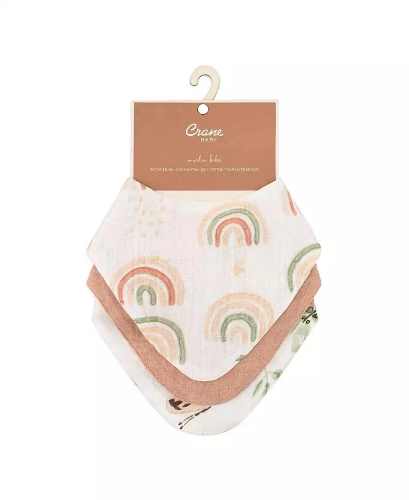 商品Crane Baby|Infants Parker Rainbow/Butterfly Muslin Bib, 3-Pc. Set,价格¥225,第3张图片详细描述