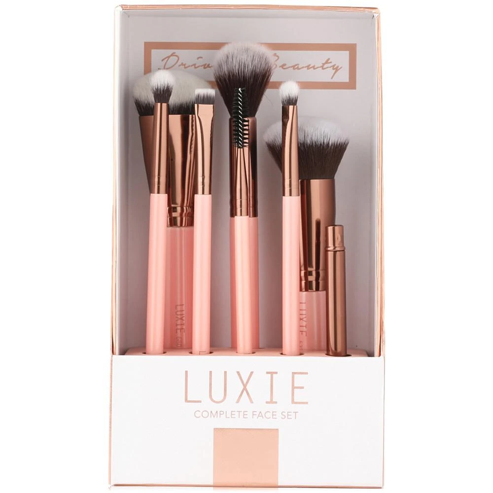 商品Luxie|8-Pc. Rose Gold Complete Face Brush Set,价格¥587,第3张图片详细描述