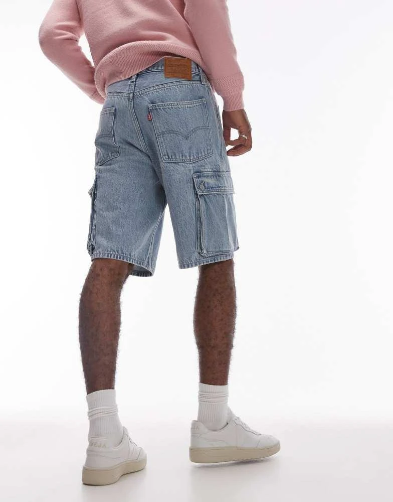 商品Levi's|Levi's 478 Baggy cargo denim shorts in bleach wash,价格¥628,第3张图片详细描述