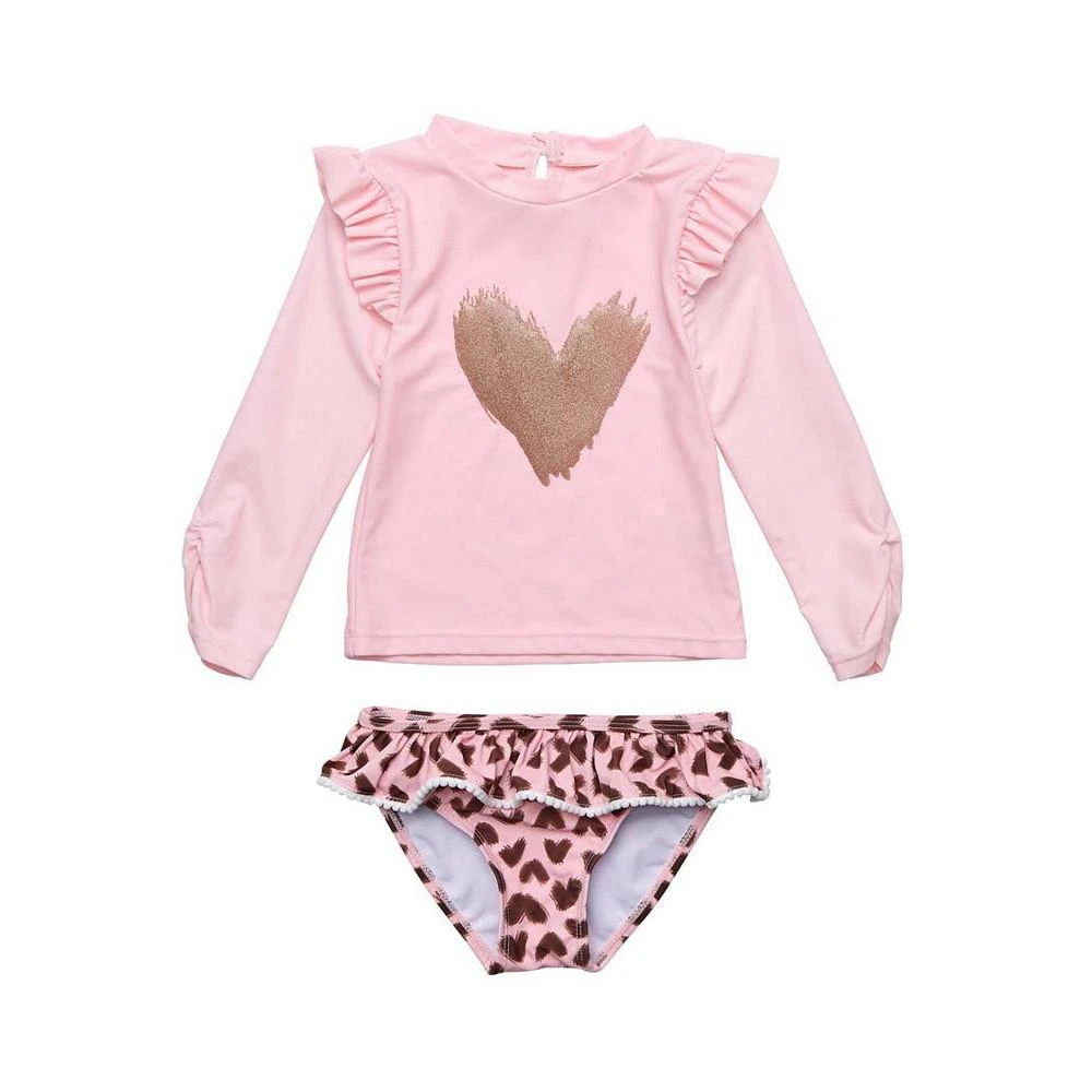 商品Snapper Rock|Baby Girls Wild Love LS Ruffle Set,价格¥447,第1张图片
