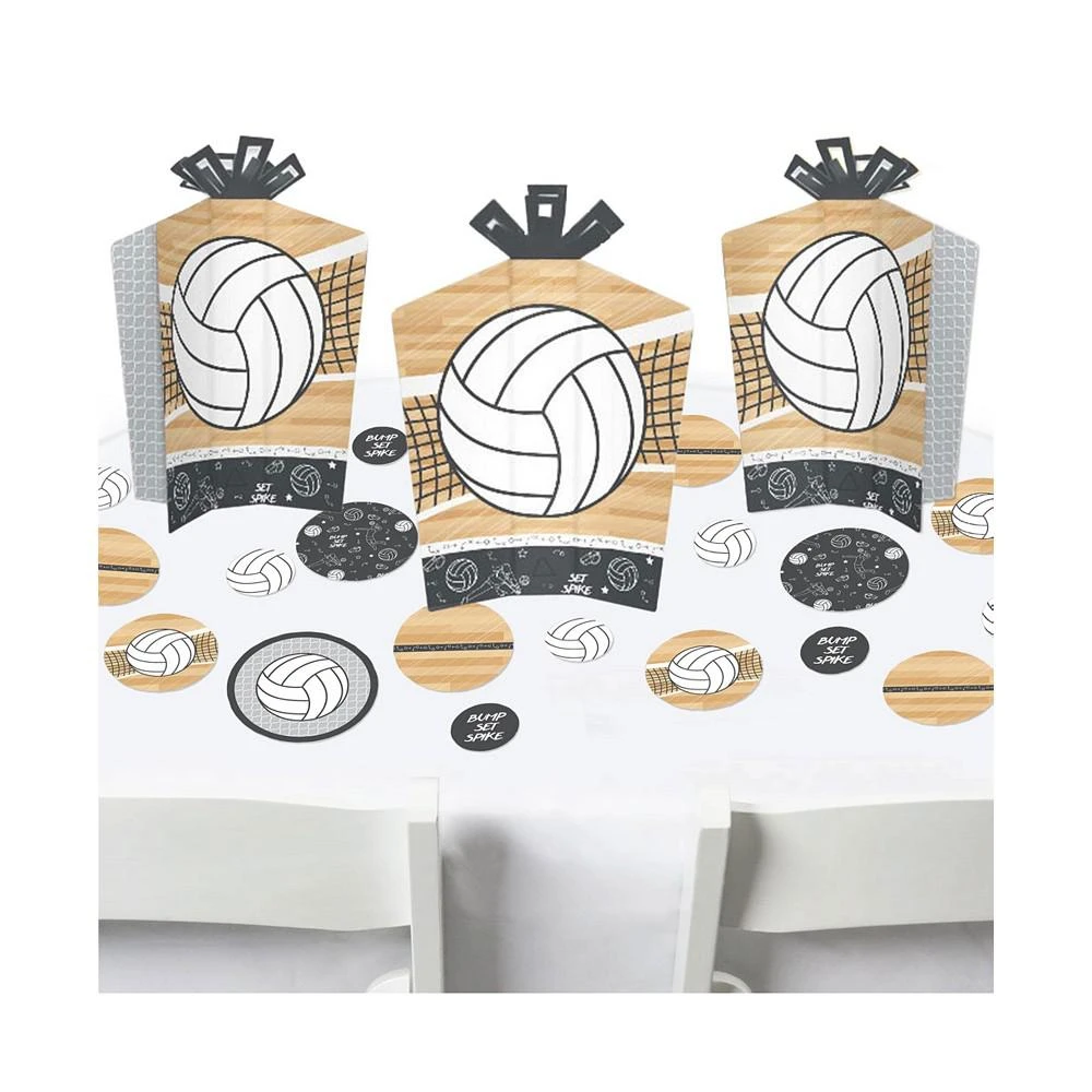 商品Big Dot of Happiness|Bump, Set, Spike Volleyball Birthday Party Terrific Table Centerpiece Kit 30 Ct,价格¥119,第1张图片