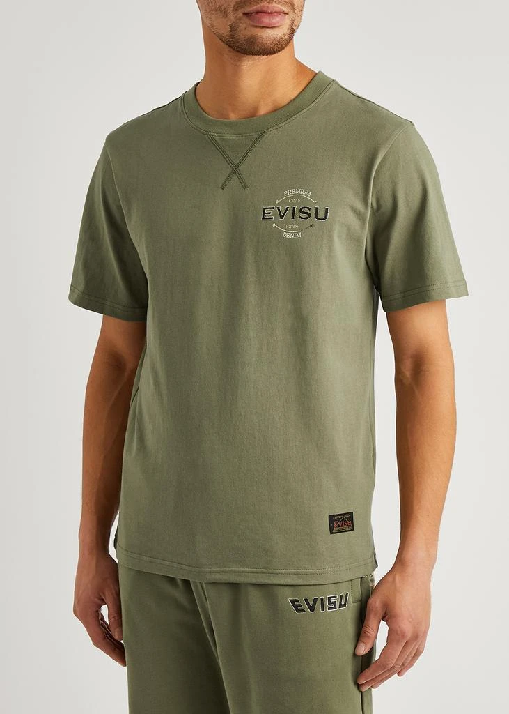 商品Evisu|Printed cotton T-shirt,价格¥1257,第2张图片详细描述