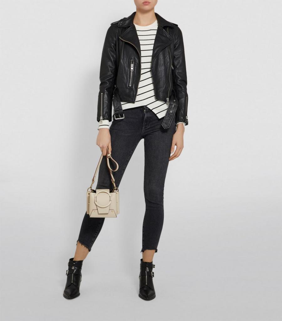 商品ALL SAINTS|Leather Balfern Biker Jacket,价格¥2889,第7张图片详细描述