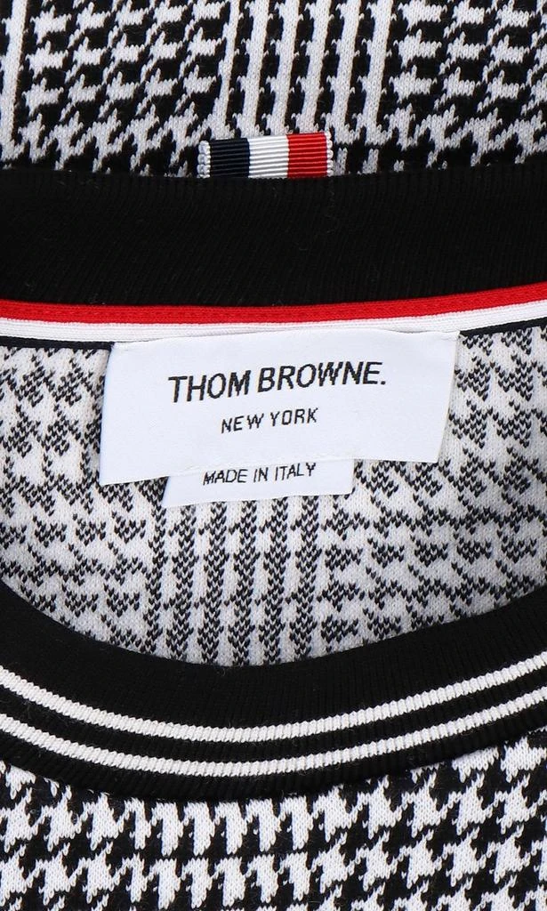 商品Thom Browne|Thom Browne Houndstooth-Patterned Crewneck Jumper,价格¥4296,第5张图片详细描述