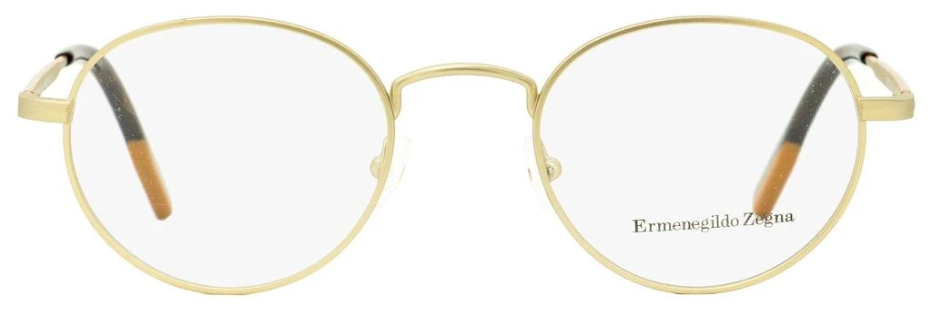 商品Zegna|Ermenegildo Zegna Men's Oval Eyeglasses EZ5132 032 Matte Gold/Havana 47mm,价格¥518,第1张图片详细描述