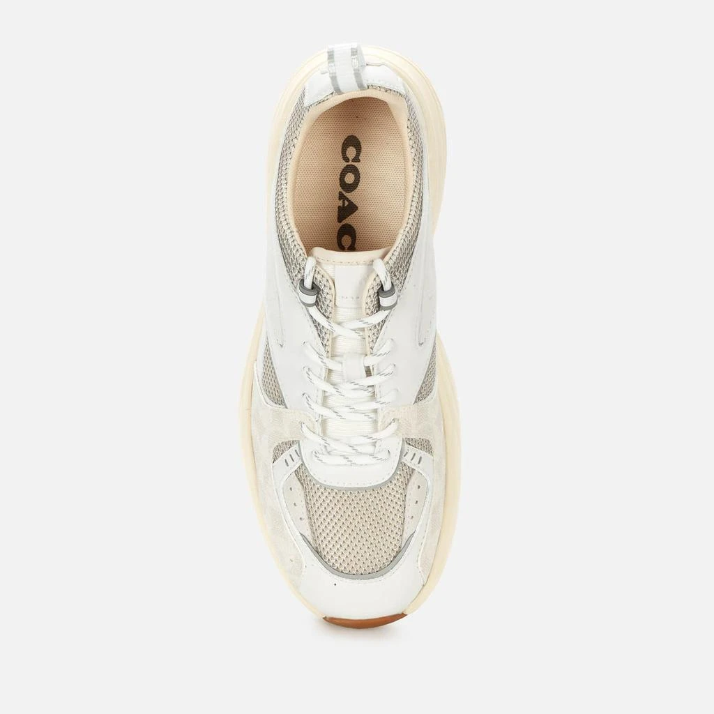 商品Coach|Coach Men's Tech Running Style Trainers - Optic White,价格¥695,第3张图片详细描述