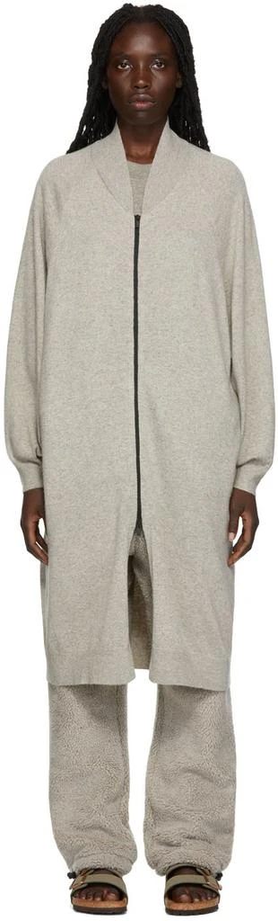 商品Essentials|Gray Knit Long Jacket,价格¥377,第1张图片