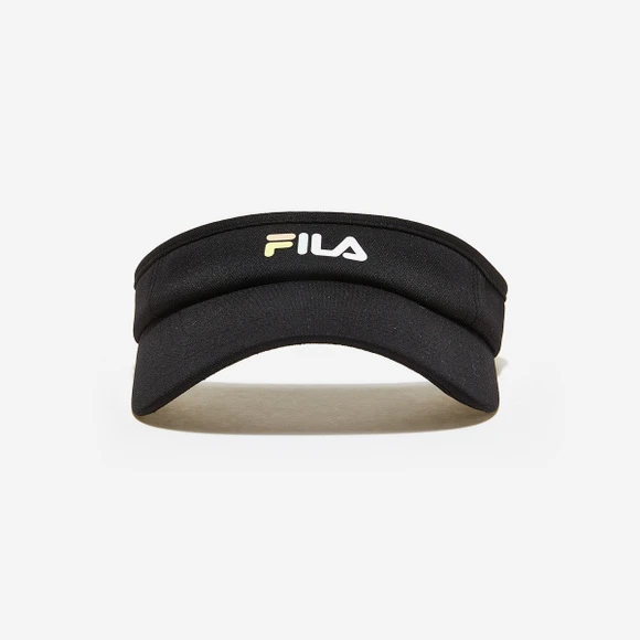 商品Fila|【Brilliant|包邮包税】斐乐 LINEAR LOGO VISOR 儿童 配饰 帽子 其他  FK3CPE5380X BLK,价格¥216,第1张图片