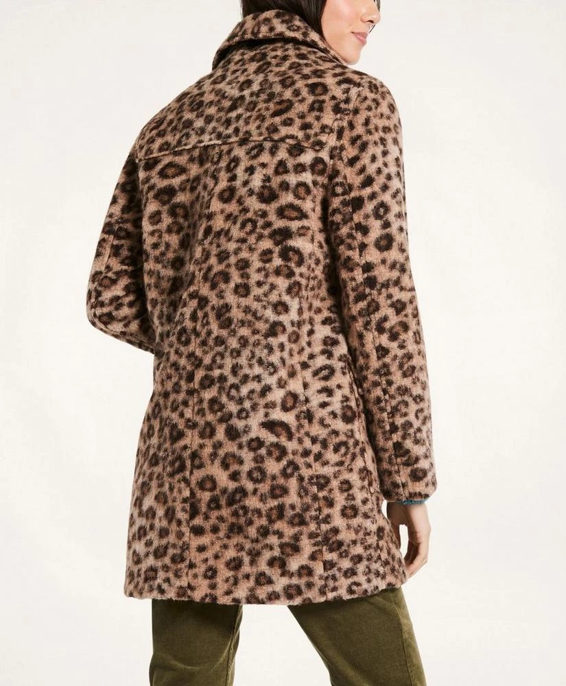 商品Brooks Brothers|Wool Blend Toggle Leopard Coat,价格¥1664,第5张图片详细描述