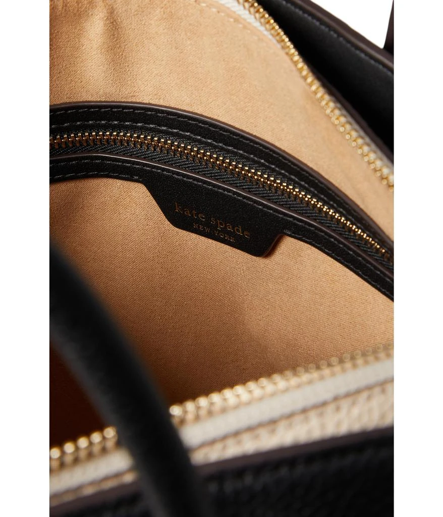 商品Kate Spade|Knott Color-Blocked Pebbled Leather Medium Zip Top Satchel,价格¥2776,第3张图片详细描述