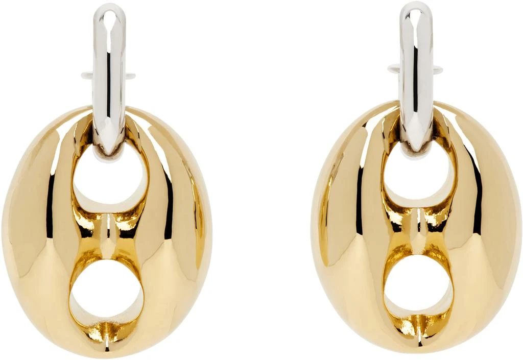 商品Rabanne|Gold & Silver Eight Chunky Earrings,价格¥2468,第1张图片