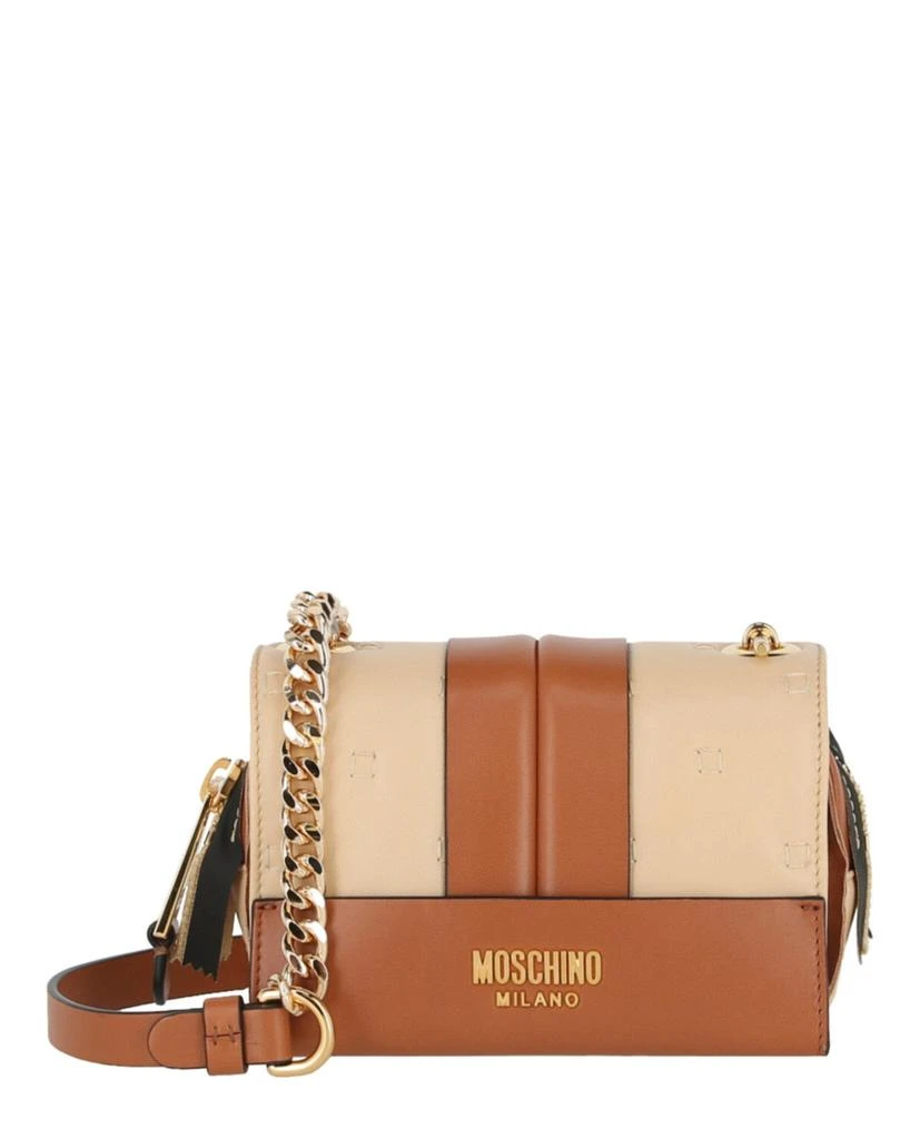 商品Moschino|Inside Out Leather Shoulder Bag,价格¥5105,第1张图片