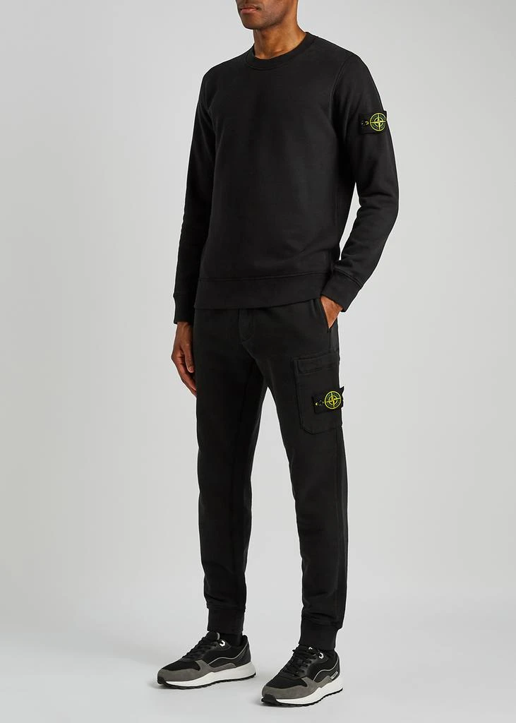 商品Stone Island|Black cotton sweatpants,价格¥2877,第4张图片详细描述