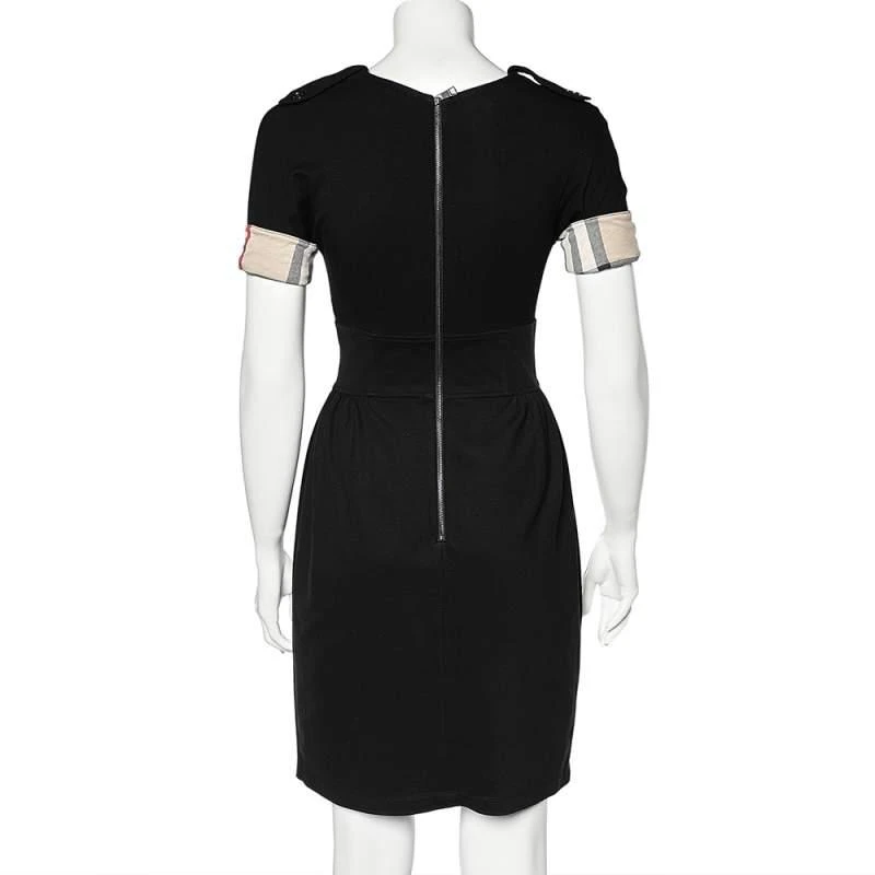 商品[二手商品] Burberry|Burberry Brit Black Stretch Knit Short Sleeve Dress S,价格¥886,第3张图片详细描述