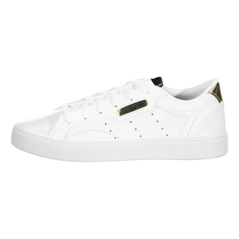 商品Adidas|美国直邮adidas阿迪达斯SleekW三叶草复古休闲板鞋fv3395金标,价格¥540,第1张图片