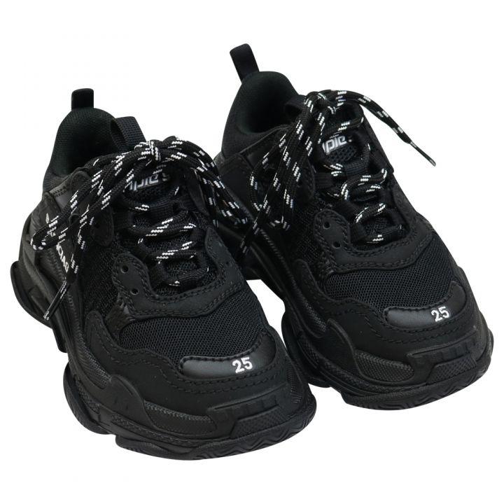 黑色 Triple S 运动鞋 童款商品第2张图片规格展示