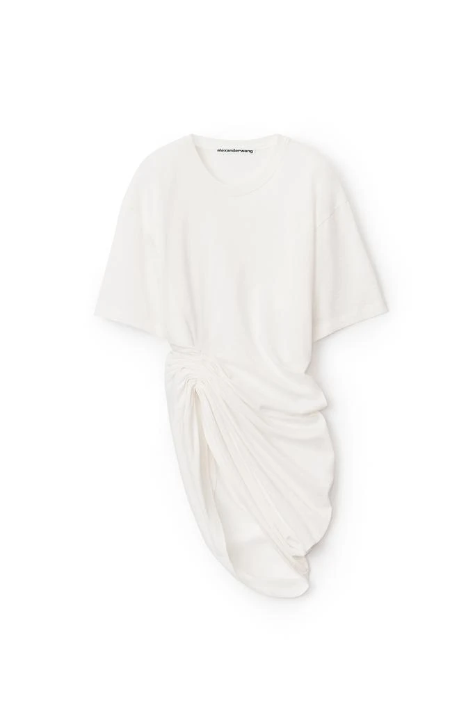 商品Alexander Wang|FRONT DRAPE TEE IN SILKY JERSEY,价格¥1688,第1张图片