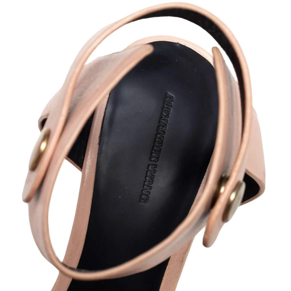 Alexander Wang Beige Leather Button Detail Ankle Cuff Sandals Size 40 商品