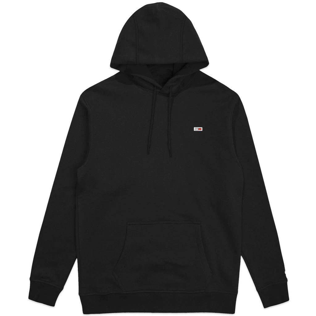 Tommy Jeans Fleece Overhead Flag Hoodie - Black商品第1张图片规格展示