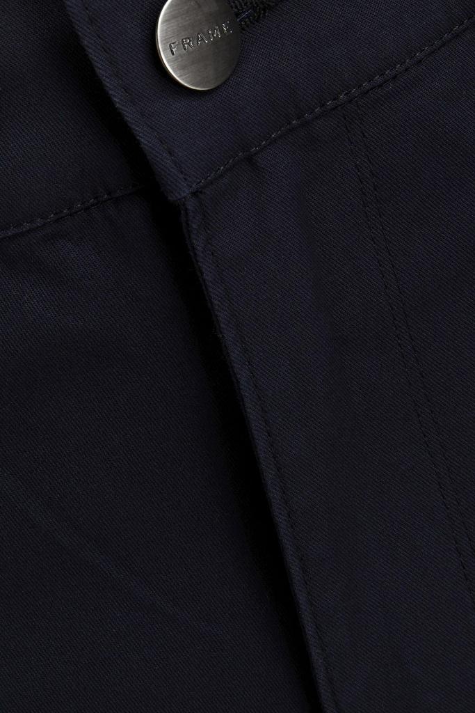 商品FRAME|Slim-fit stretch-cotton twill pants,价格¥453,第6张图片详细描述