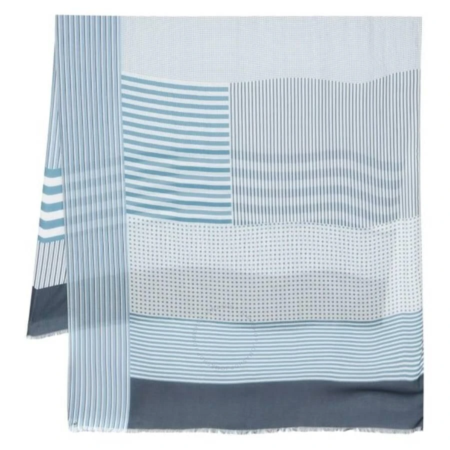 商品Emporio Armani|Emporio Armani Patchwork-Effect Stripe Modal Scarf,价格¥841,第1张图片