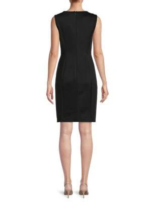 商品Karl Lagerfeld Paris|Mesh Panel Sheath Dress,价格¥338,第2张图片详细描述