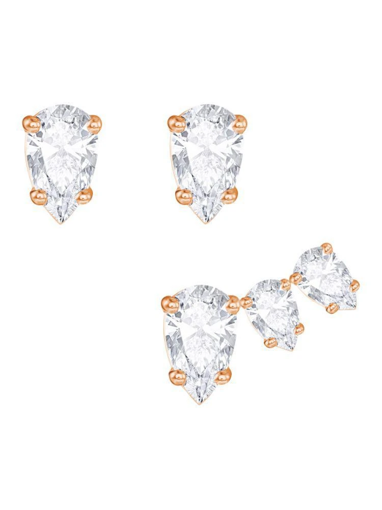 商品Swarovski|Attract Crystal-Studded Earrings/Set of 2,价格¥366,第1张图片