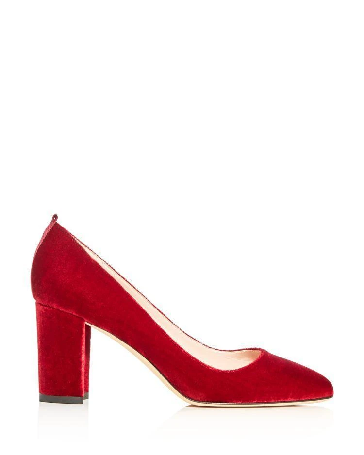 商品SJP by Sarah Jessica Parker|Women's Prosper Velvet Block Heel Pumps - 100% Exclusive,价格¥1310,第2张图片详细描述