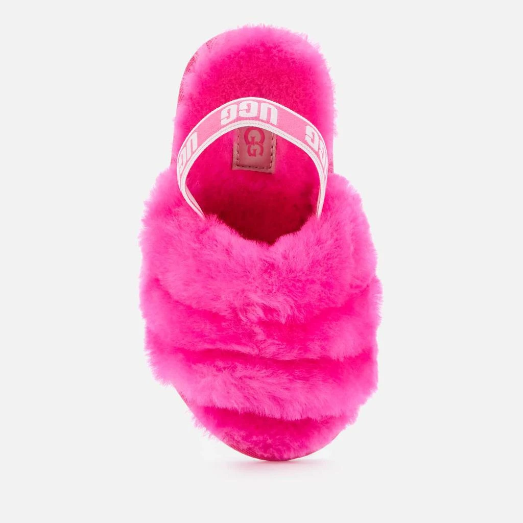 商品UGG|UGG TODDLERS' FLUFF YEAH SLIDE SLIPPERS - ROCK ROSE,价格¥297,第3张图片详细描述