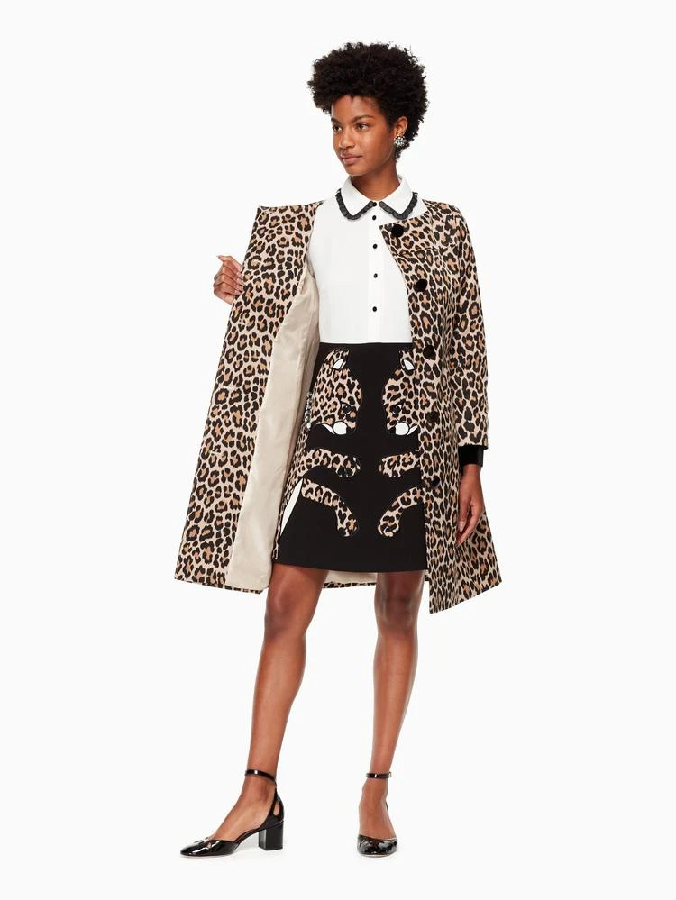 商品Kate Spade|leopard-print coat,价格¥2597,第3张图片详细描述