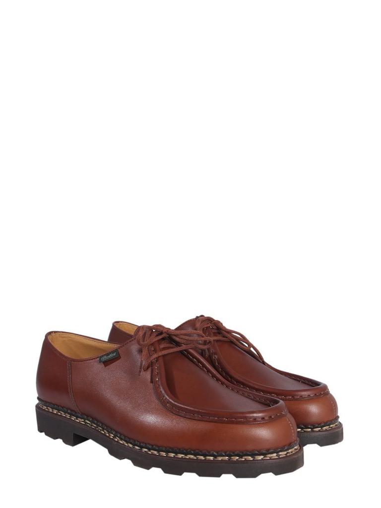 Paraboot Men's  Brown Leather Loafers商品第2张图片规格展示