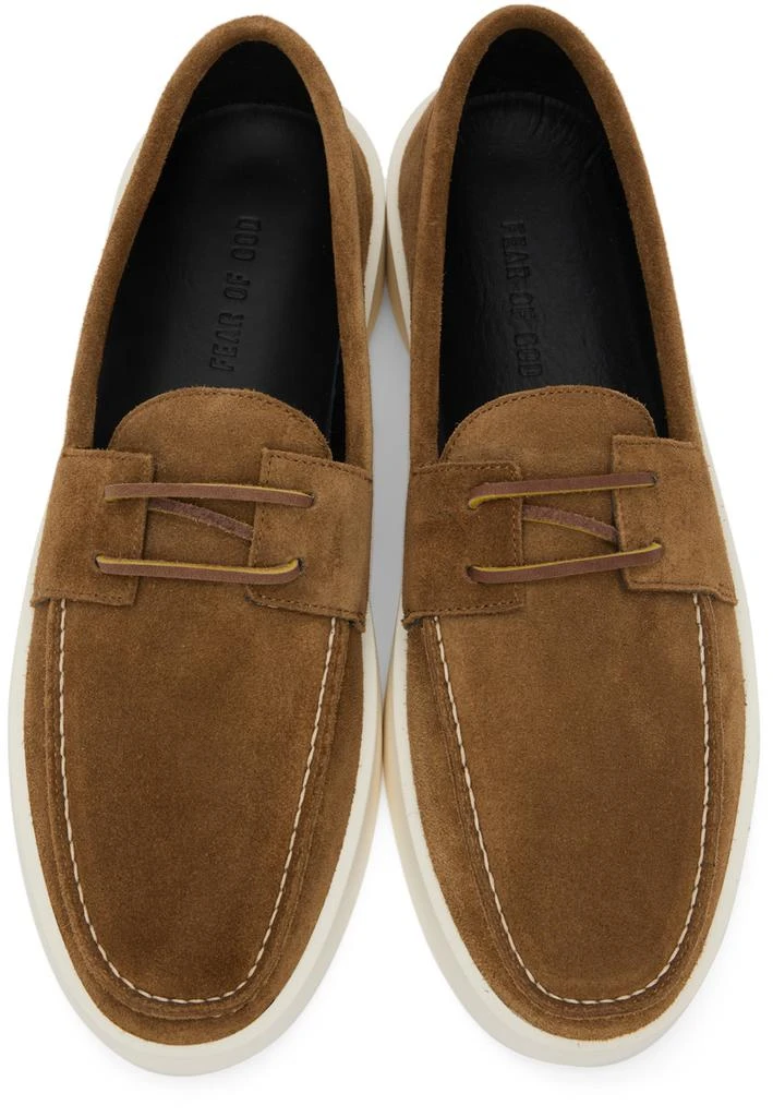 商品Fear of god|Brown Suede Boat Shoes,价格¥3110,第5张图片详细描述