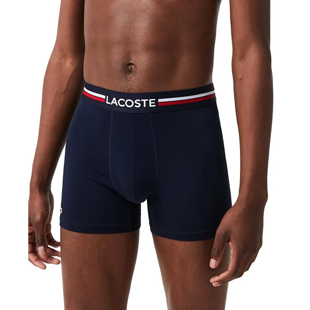 商品Lacoste|Men's Stretch Cotton Boxer Brief Set, 3-Piece,价格¥311,第5张图片详细描述