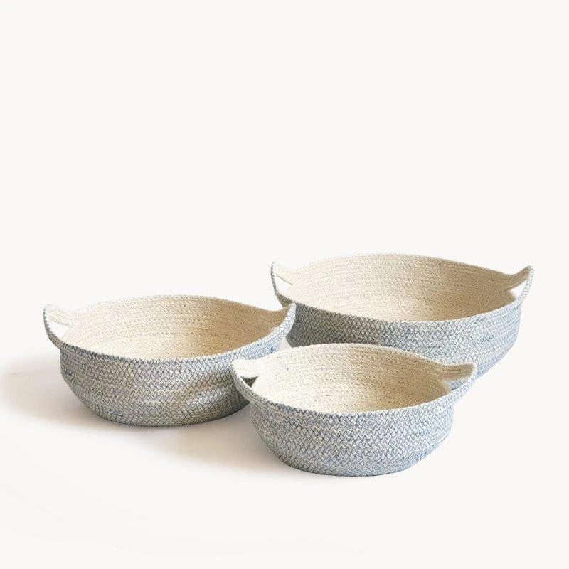 商品KORISSA|Amari Fruit Bowl in Blue SET OF 3,价格¥190,第1张图片