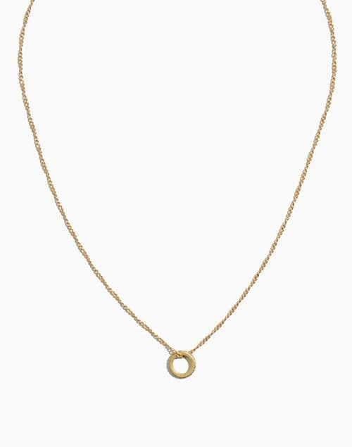 商品Madewell|Pavé Ring Necklace,价格¥118,第1张图片
