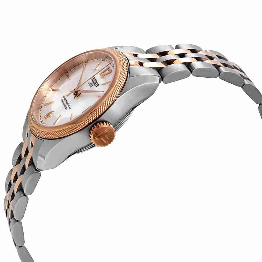 商品Tissot|Ballade Automatic Chronometer White Mother of Pearl Dial Ladies Watch T108.208.22.117.01,价格¥2199,第2张图片详细描述