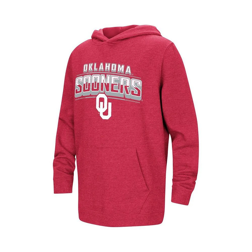 商品Colosseum|Big Boys Heather Crimson Oklahoma Sooners Sunrise Core Pullover Hoodie,价格¥233,第2张图片详细描述