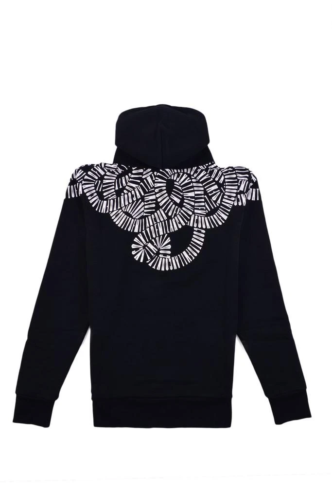 商品Marcelo Burlon|Marcelo Burlon County Of Milan Logo Printed Drawstring Hoodie,价格¥1781,第2张图片详细描述