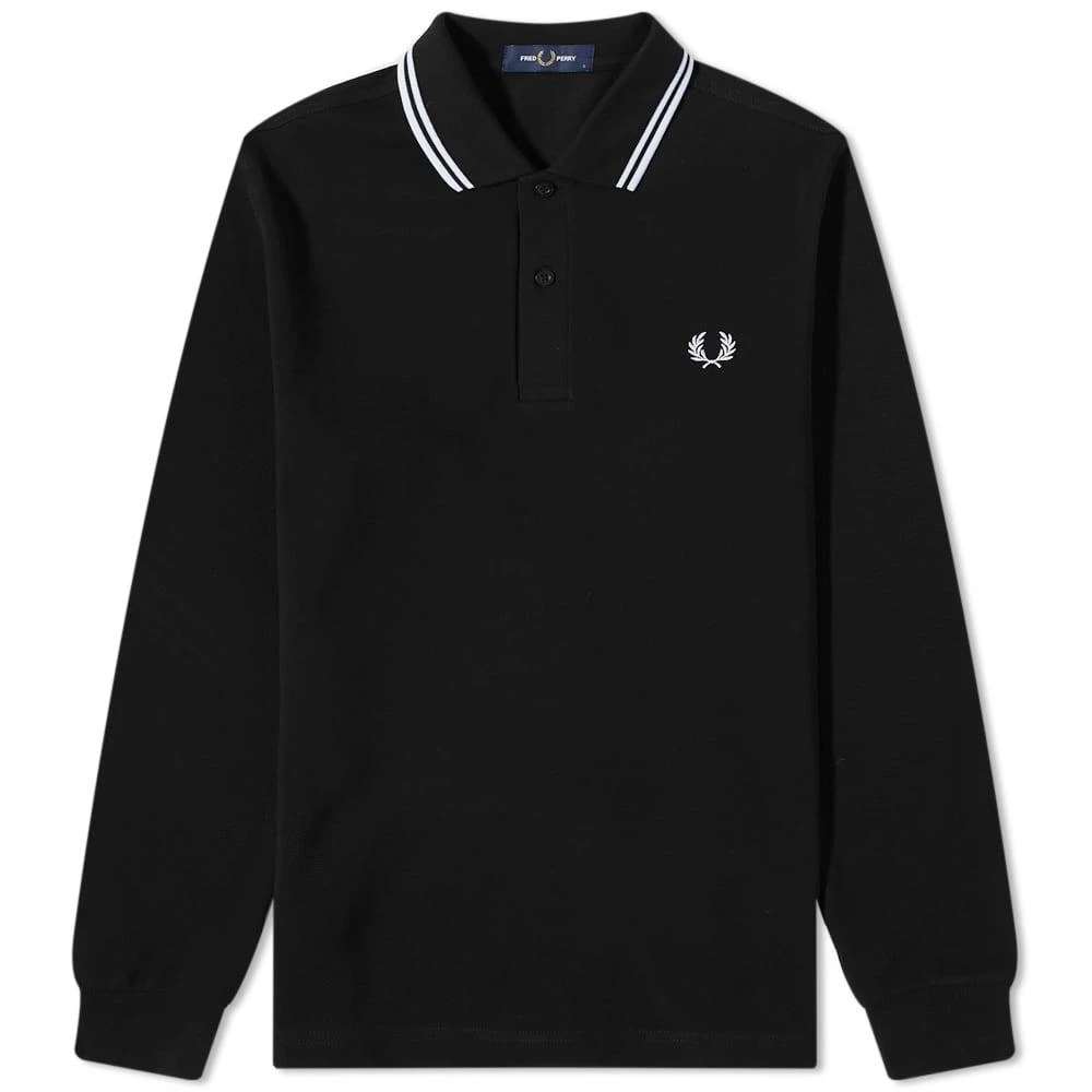 商品Fred Perry|Fred Perry Long Sleeve Twin Tipped Polo,价格¥656,第1张图片